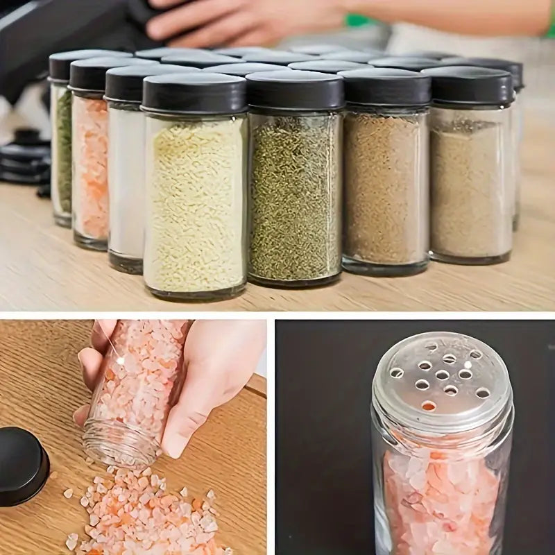 Brand New ABS Material Spice Rack 1 Set, 18 Spice Jars, 360° Rotating Ferris Wheel
